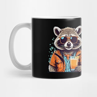Cool Raccoon Cocktail Time Mug